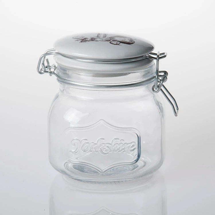 Ceramic Lid With Glass Jar 2 Ceramic Lid With Glass Jar 2