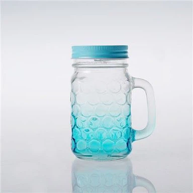 Mason Jar Með Handfangi Og Loki
