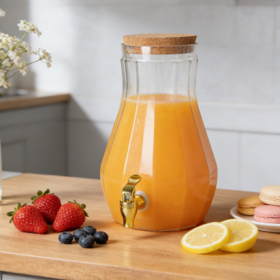 Papaya-lagaður drykkjaskammti úr gleri